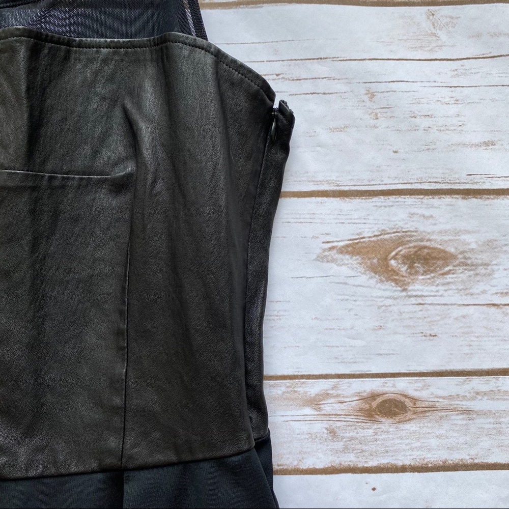 SOLD! Elizabeth & James Stiletto Leather Dress - Picture 8 of 9